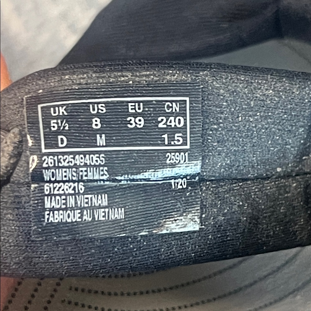 Clarks Navy and White Women's Sandals - Picture 5 of 6